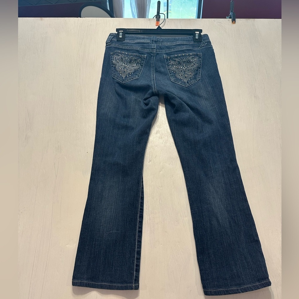 Cache Bootcut Jeans Size 2 Dark Wash Embellished … - image 7